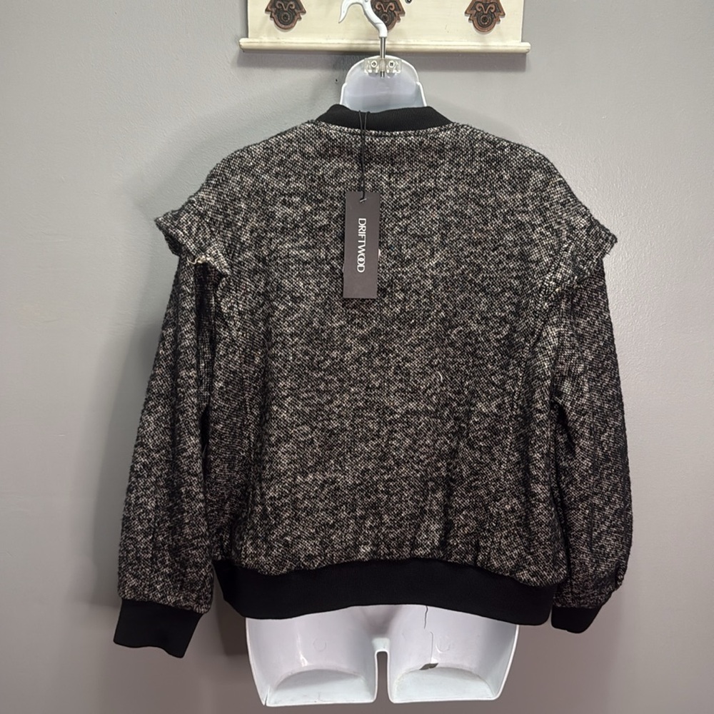 NWT Anthropologie Driftwood Frill Bomber Jacket XL - Picture 6 of 8